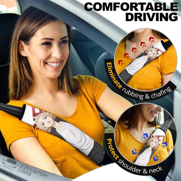 Mikey Seat Belt Covers Custom Tokyo Revengers Anime Car Accessories