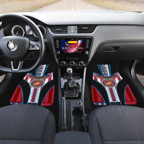 military car accessories custom car floor mats marine corps qalip