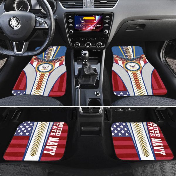 military car accessories custom car floor mats navy f6le1