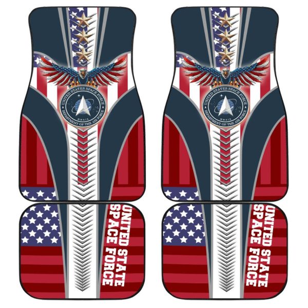 Military Car Accessories Custom Car Floor Mats Space Force