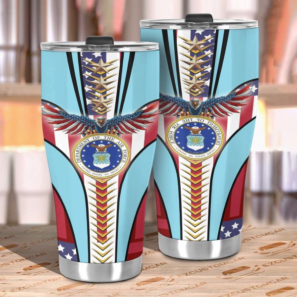 military car accessories custom car tumblers cup air force e0a0r