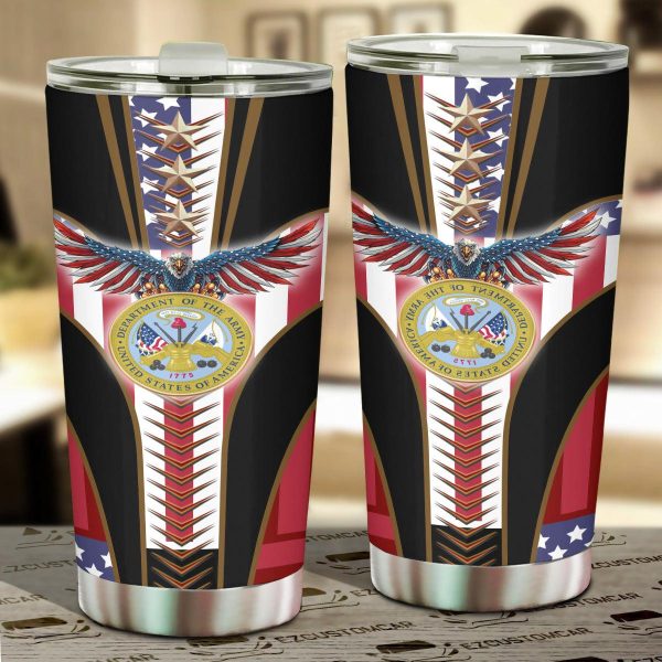 US Navy Army Tumbler Cup Car Accessories