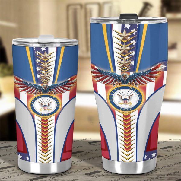 military car accessories custom car tumblers cup navy ldcd4