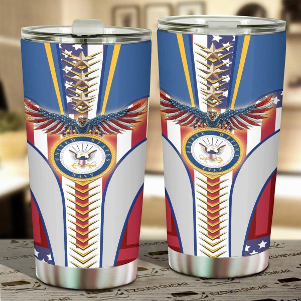 US Navy Army Tumbler Cup Car Accessories