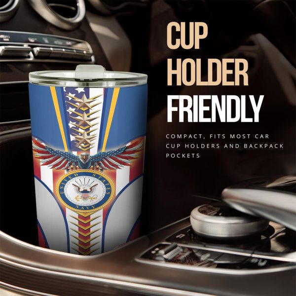 military car accessories custom car tumblers cup navy wynnw
