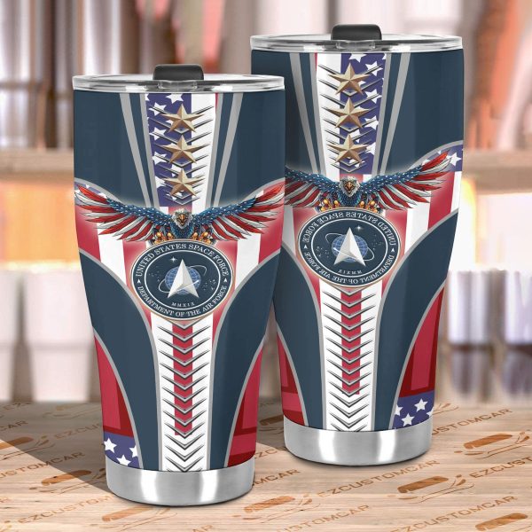 military car accessories custom car tumblers cup space force r9oiw