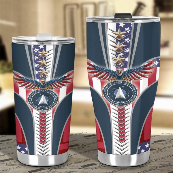 military car accessories custom car tumblers cup space force ukdp2