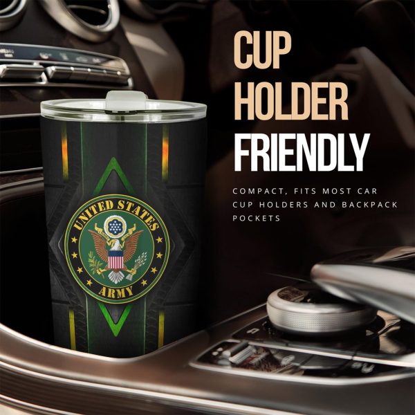 military car accessories custom car tumblers cup us army dkd23