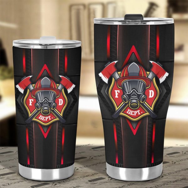 military car accessories custom car tumblers cup us firefighter 2n6tq