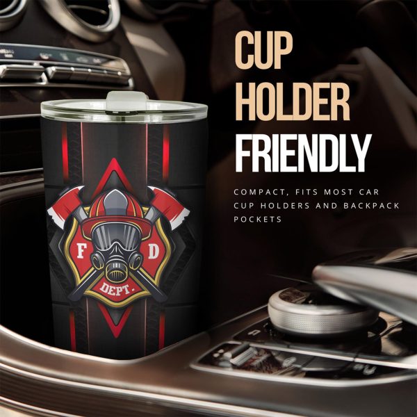 Military Car Accessories Custom Car Tumblers Cup US Firefighter
