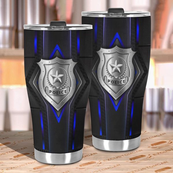 military car accessories custom car tumblers cup us police p1n6t