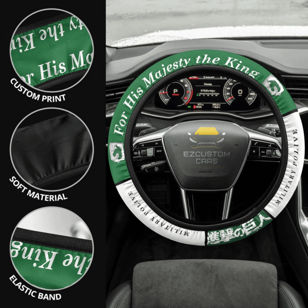 military police brigade symbols anime steering wheel cover custom anime attack on titan car accessories unral