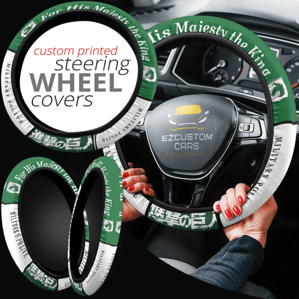 military police brigade symbols anime steering wheel cover custom anime attack on titan car accessories yiteb