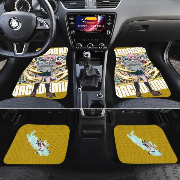 mina ashido car floor mats my hero academia anime car accessories etmf0