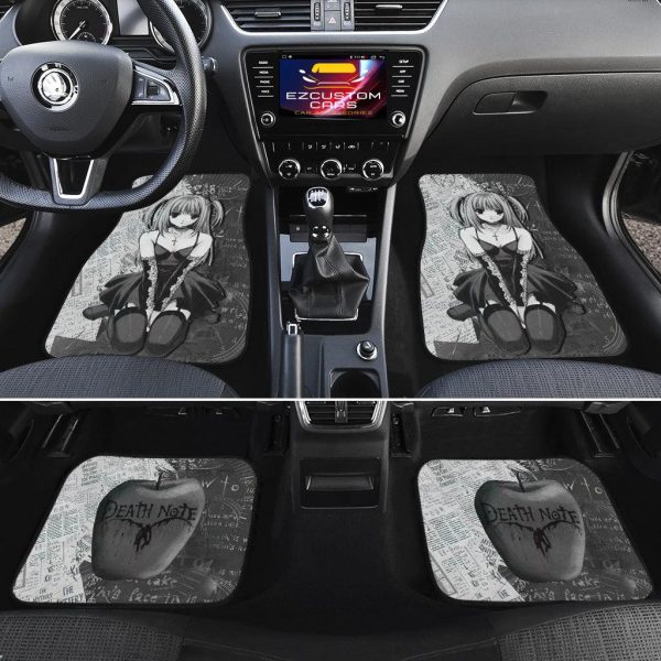misa amane car floor mats cutsom death note black white anime car accessories m6rmg