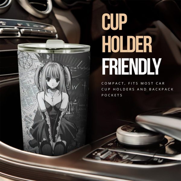 misa amane car tumbler cup cutsom death note black white anime car accessories mgs8r