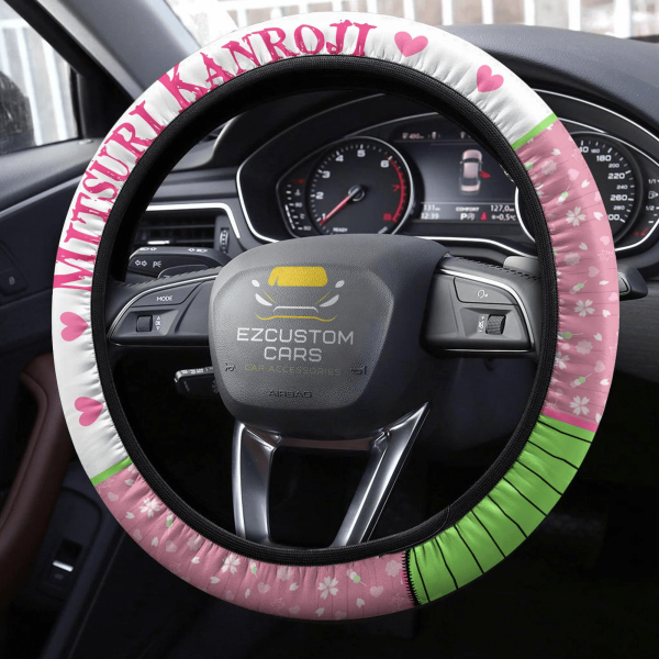 mitsuri kanroji anime steering wheel cover custom anime demon slayer car accessories r2fsa