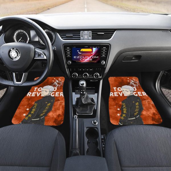 mitsuya car floor mats custom tokyo revengers anime car accessories mxi2c