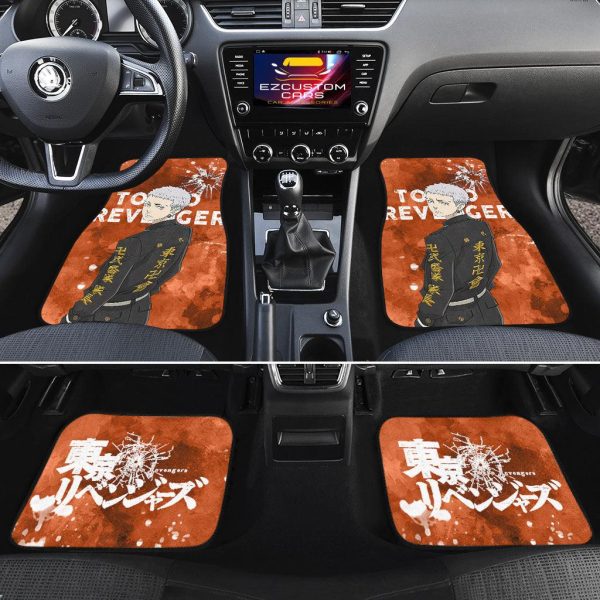 mitsuya car floor mats custom tokyo revengers anime car accessories zcmsj