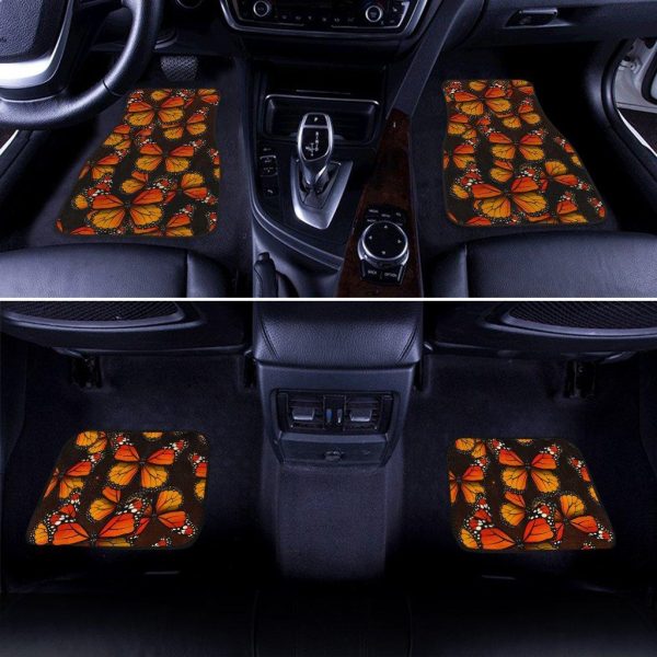 monarch butterfly car floor mats custom pattern gpry9