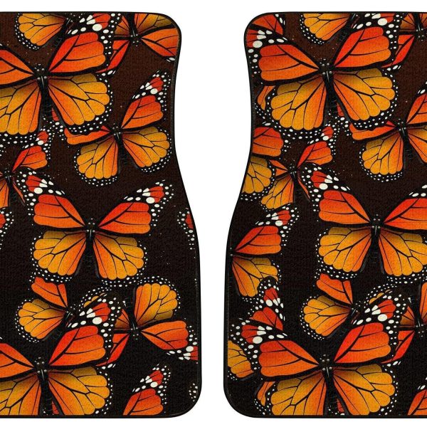 monarch butterfly car floor mats custom pattern zugtf