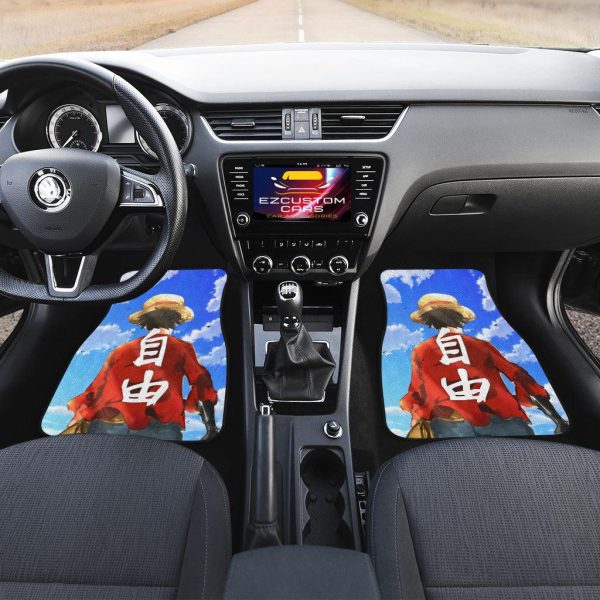 monkey d luffy car floor mats one piece anime decor for cars car accessories yiayd