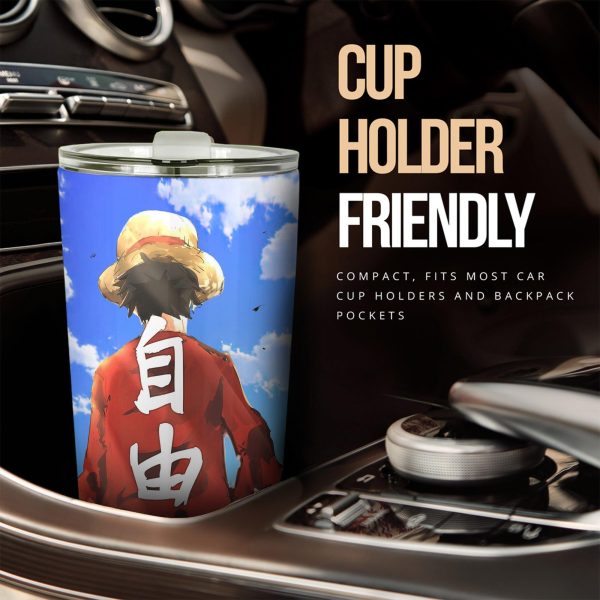 monkey d luffy car tumbler cup one piece anime car accessories uwkgz