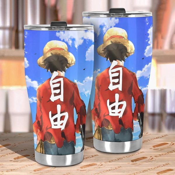 monkey d luffy car tumbler cup one piece anime car accessories ydb1q
