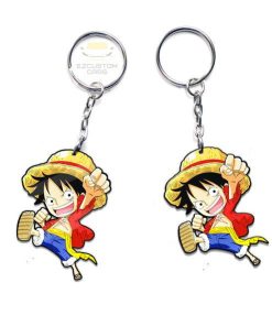 monkey d luffy keychains custom one piece anime car accessories vpvur
