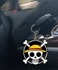 monkey d luffy keychains custom symbols one piece anime car accessories j2yf2