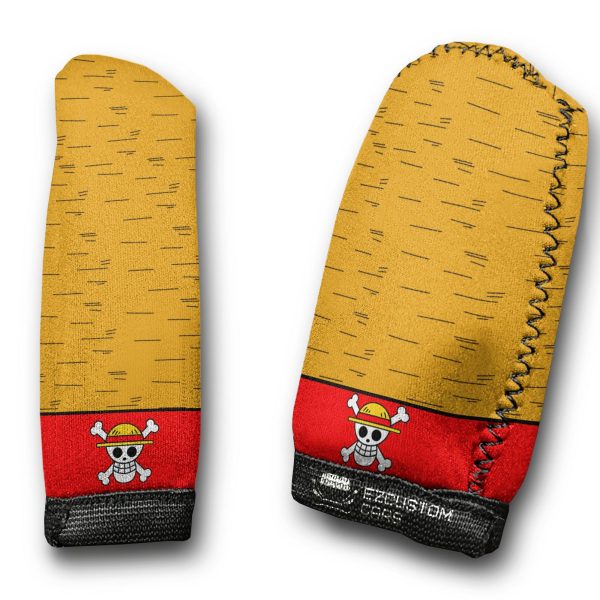Monkey D. Luffy Mugiwara One Piece Shift Knobs Car Covers Set Custom Anime Car Accessories