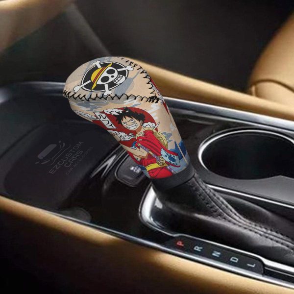 monkey d luffy shift knobs car covers set custom one piece wano arc anime car accessories j09ts