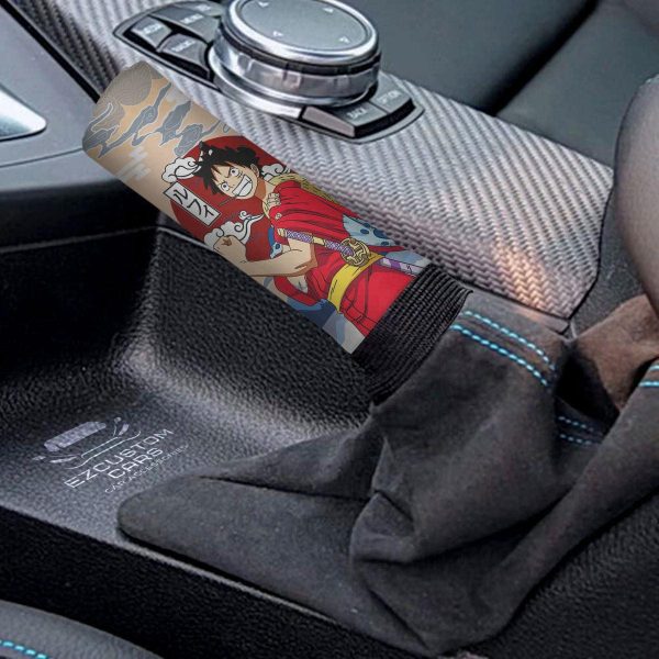 monkey d luffy shift knobs car covers set custom one piece wano arc anime car accessories okrtl