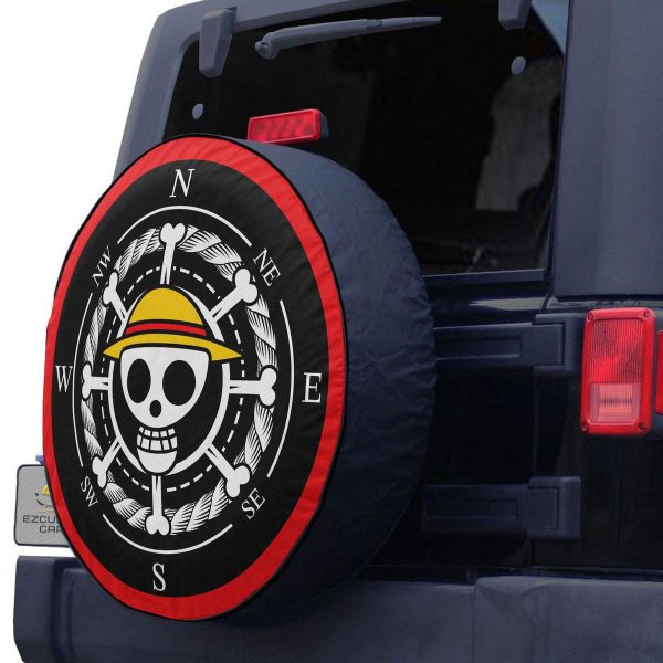 monkey d luffy spare tire cover custom one piece anime car accessories zjheg