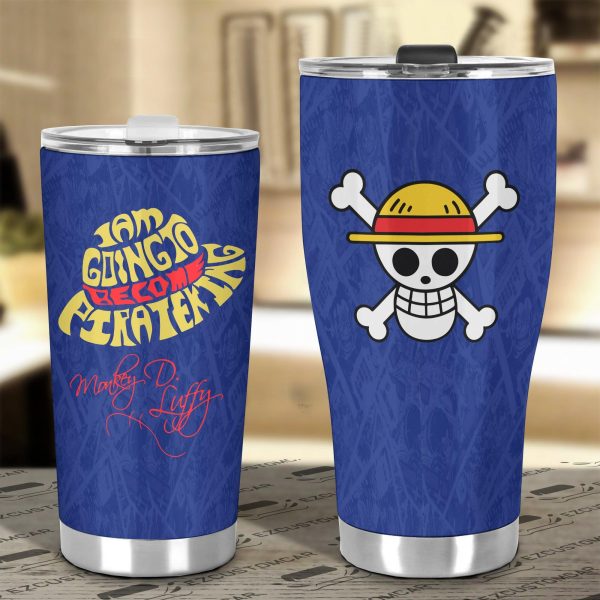 monkey d luffy stainless steel tumbler custom luffy quote car accessories b42nr