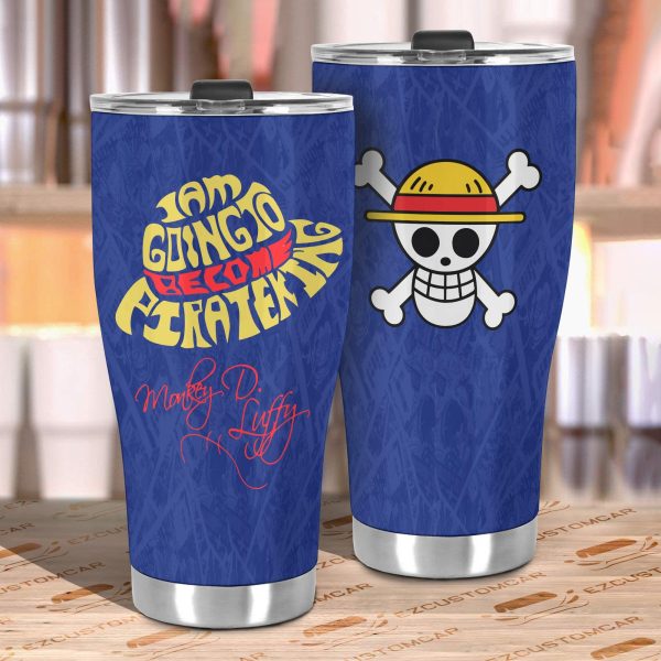 monkey d luffy stainless steel tumbler custom luffy quote car accessories d9sfh