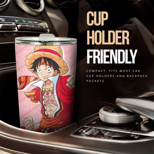Monkey D. Luffy Stainless Steel Tumbler One Piece Anime Car Accessories