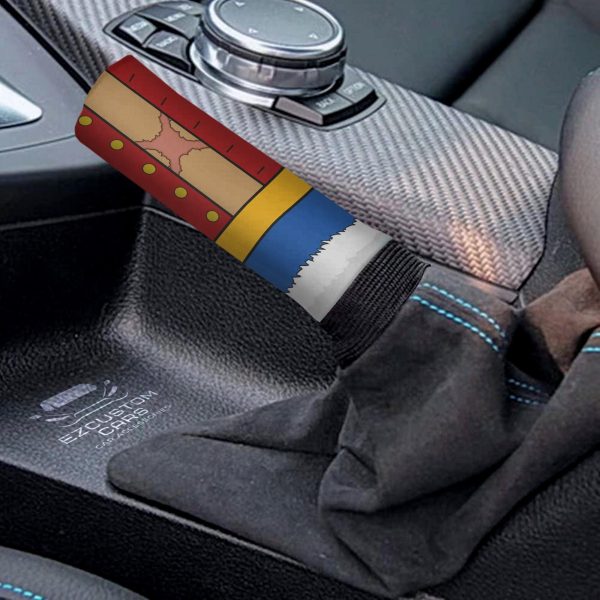 monkey d luffy uniform shift knobs car covers set custom one piece anime car accessories 144c5