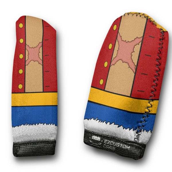 Monkey D. Luffy Uniform Shift Knobs Car Covers Set Custom One Piece Anime Car Accessories