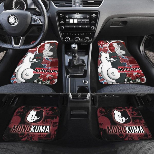 monokuma car floor mats danganronpa anime car accessories onn2l
