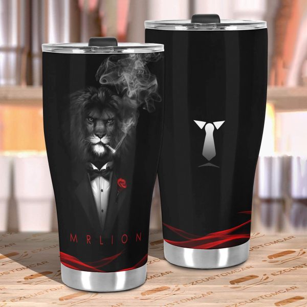 mr lion car tumbler cup custom lion car accessories 3dhlc