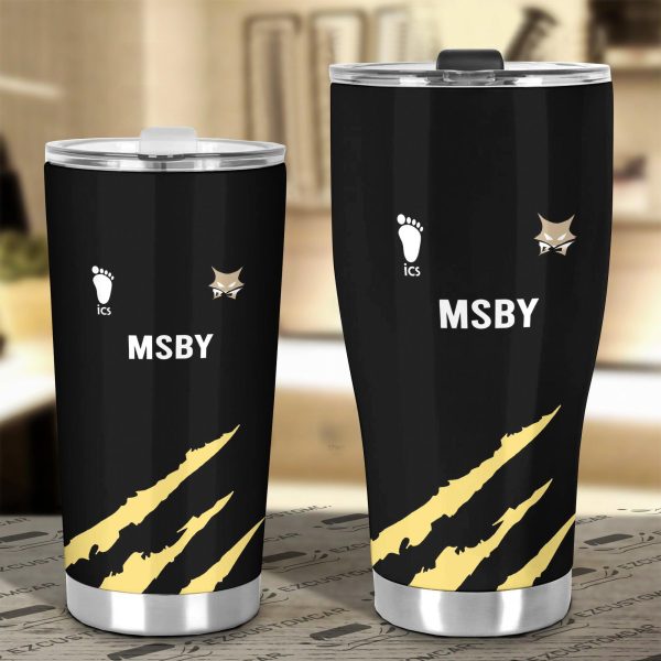 msby black jackal stainless steel tumbler custom haikyuu anime car accessories 9lhbi