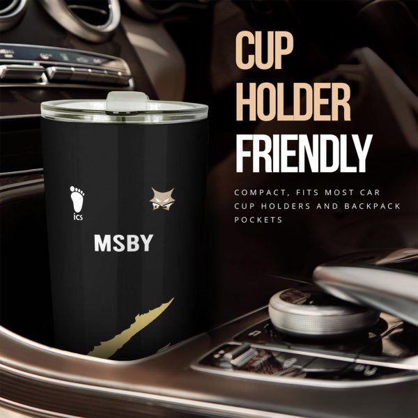 msby black jackal stainless steel tumbler custom haikyuu anime car accessories eyxch