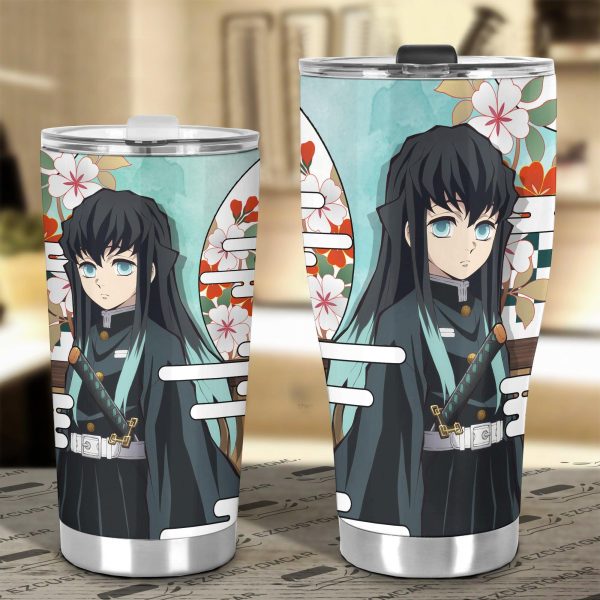 muichiro tokito tumbler cup custom demon slayers anime car accessories t6ccn