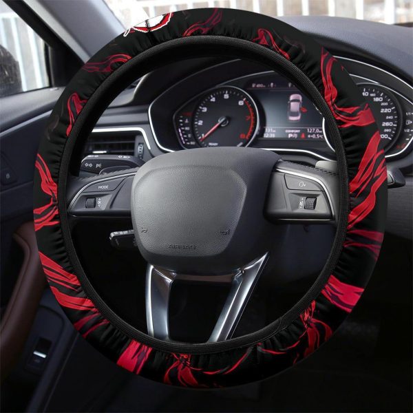 muzan kibutsuji demon slayers car accessorries anime steering wheel cover ex2eh