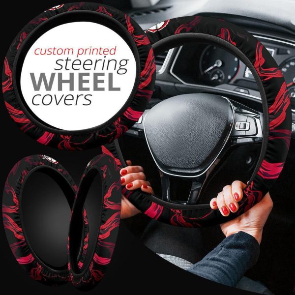 muzan kibutsuji demon slayers car accessorries anime steering wheel cover fucvz