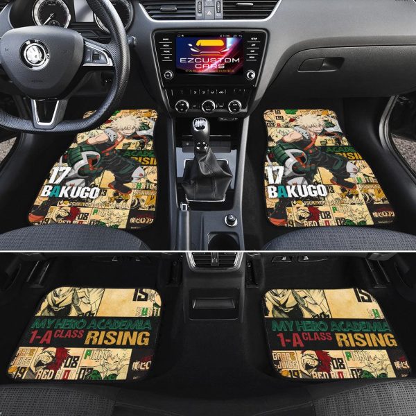 my hero academia anime car floor mats car accessories bakugo hero foy10