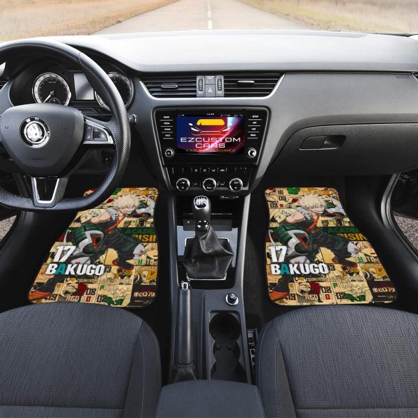 my hero academia anime car floor mats car accessories bakugo hero l10xc