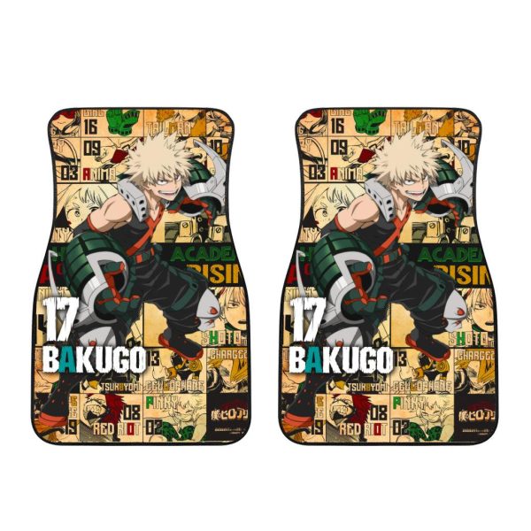 My Hero Academia Anime Car Floor Mats Car Accessories Bakugo Hero