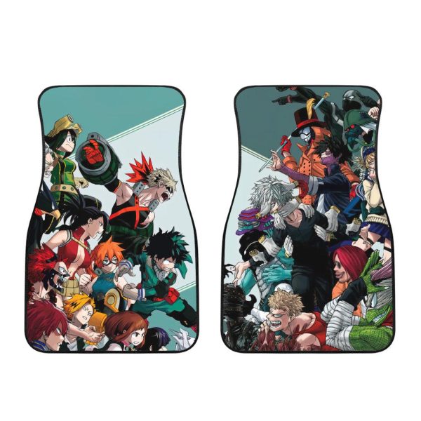 my hero academia anime car floor mats car accessories heroes x villains rgq34
